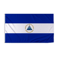 thumbnail image 1 of Promopatriot Nicaragua with Seal Country Flag 8x12 ft - 200D Nylon - Rope Thimble & 1 Brass Grommet - Fade Proof Outdoor Long Lasting All Weather Flag, 1 of 1
