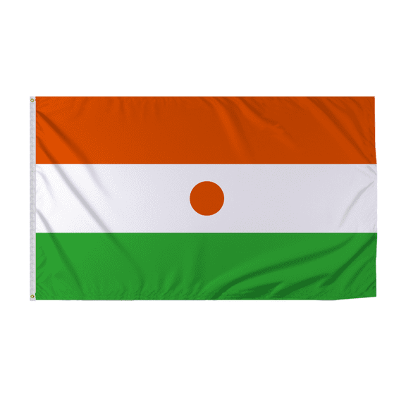 Promopatriot Niger Country Flag 6x10 Ft Outdoor Nylon Double Stitched Edges Canvas Header Brass Grommets Fade Resistant & Vivid Colors