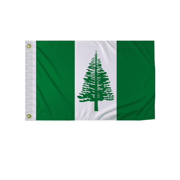 Promopatriot Norfolk Island National Flag 2x3 ft Nylon Double Stitched Edges Canvas Header Brass Grommets Fade Resistant & Vivid Colors