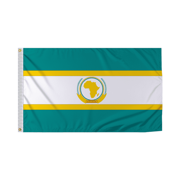 Promopatriot Organization Of African Unity Country Flag 3x5 Ft Outdoor Nylon Double Stitched Edges Canvas Header Brass Grommets 3'x5' Organization Of African Unity
