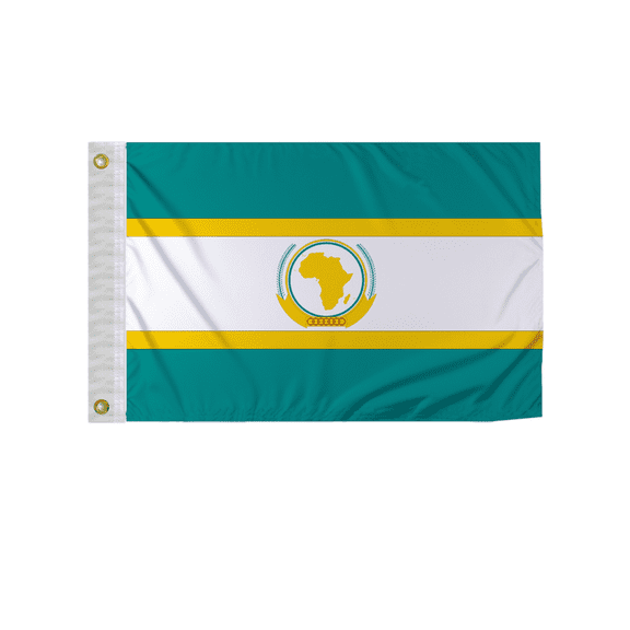 Promopatriot Organization Of African Unity National Flag 2x3 ft Nylon Double Stitched Edges Canvas Header Brass Grommets Fade Resistant & Vivid Colors