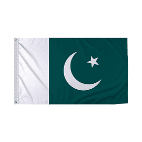 Promopatriot Pakistan Country Flag 4x6 Ft Outdoor Nylon Double Stitched Edges Canvas Header Brass Grommets Fade Resistant & Vivid Colors