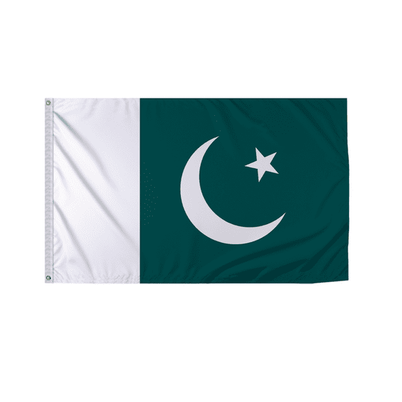Promopatriot Pakistan Country Flag 5x8 Ft Outdoor Nylon Double Stitched Edges Canvas Header Brass Grommets Fade Resistant & Vivid Colors