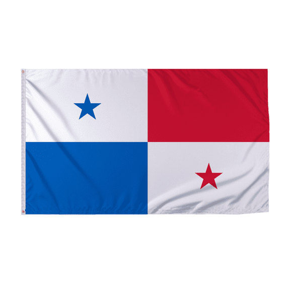 Promopatriot Panama Country Flag 8x12 ft - 200D Nylon - Rope Thimble & 1 Brass Grommet - Fade Proof Outdoor Long Lasting All Weather Flag
