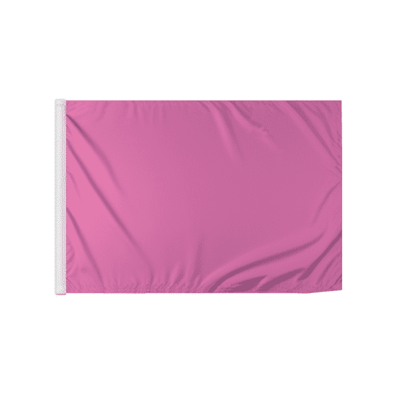Promopatriot Pink Golf Flags Mini with Tube Insert 14x20 inch- Heavy Duty 200D Nylon - 14 inch long x 7/8 inch dia Rotating No Furl Pvc Tube
