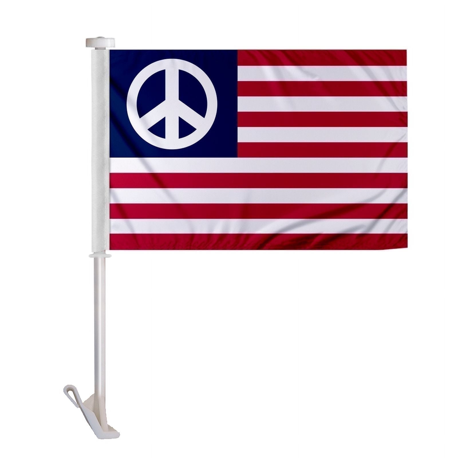 Promopatriot American Peace Car Flag 10.5