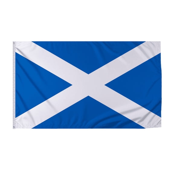 Promopatriot Scotland Country Flag 8x12 ft - 200D Nylon - Rope Thimble & 1 Brass Grommet - Fade Proof Outdoor Long Lasting All Weather Flag