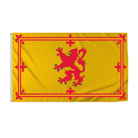 Promopatriot Scotland (With Lion) Country Flag 8x12 ft - 200D Nylon - Rope Thimble & 1 Brass Grommet - Fade Proof Outdoor Long Lasting All Weather Flag