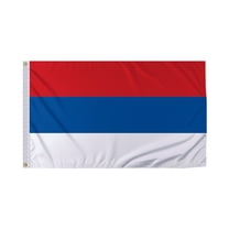 Promopatriot Serbia Country Flag 3x5 Ft Outdoor Nylon Double Stitched Edges Canvas Header Brass Grommets 3'x5' Serbia