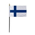 thumbnail image 1 of Promopatriot Small Finland Country Stick Flag 4x6 inch 11" Plastic Stick Polyester Fabric Stitched Edges Hand Held Mini Small Stick Flags, 1 of 1