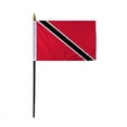 thumbnail image 1 of Promopatriot Small Trinidad Tobago Country Stick Flag 4x6 inch 11" Plastic Stick Polyester Fabric Stitched Edges Hand Held Mini Small Stick Flags, 1 of 1