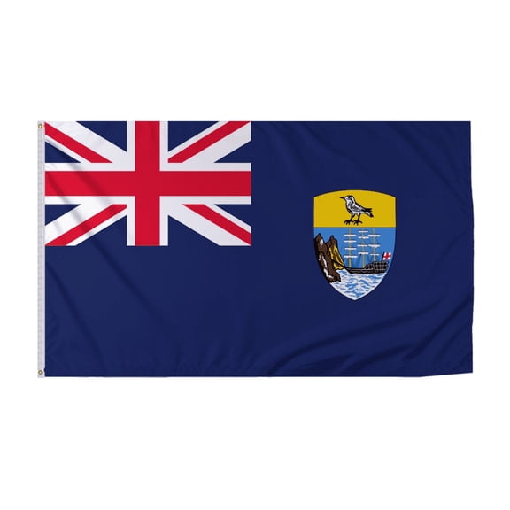 Promopatriot St. Helena Country Flag 8x12 ft - 200D Nylon - Rope Thimble & 1 Brass Grommet - Fade Proof Outdoor Long Lasting All Weather Flag