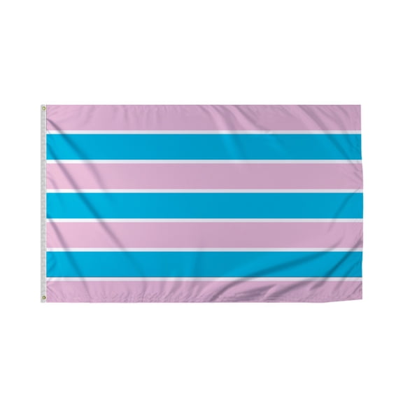Promopatriot Transexual Pride Flag 3x5 Ft Polyester Plated Grommets 3 x 5 Ft Pride Banner