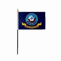 Promopatriot US Navy Flag 4x6in Stick Flag – Durable Polyester with Stitched Edges
