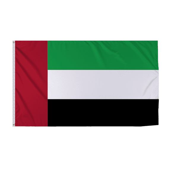 Promopatriot United Arab Emirates Country Flag 6x10 Ft Outdoor Nylon Double Stitched Edges Canvas Header Brass Grommets Fade Resistant & Vivid Colors
