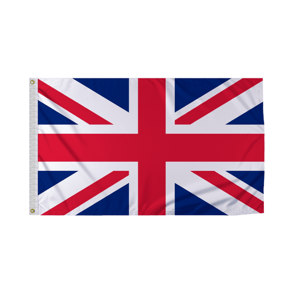 Promopatriot United Kingdom/Union Jack Country Flag 3x5 Ft Outdoor Nylon Double Stitched Edges Canvas Header Brass Grommets 3'x5' United Kingdom/Union Jack
