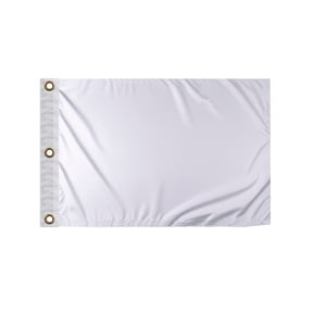 Promopatriot White Golf Flags Mini with Grommets 14x20 inch - Printed Single Sided 200D Nylon
