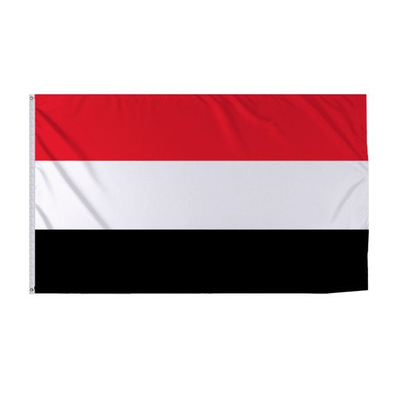 Promopatriot Yemen Country Flag 8x12 ft - 200D Nylon - Rope Thimble & 1 Brass Grommet - Fade Proof Outdoor Long Lasting All Weather Flag