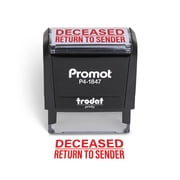 Promot Deceased Return to Sender - Self Inking Rubber Stamp