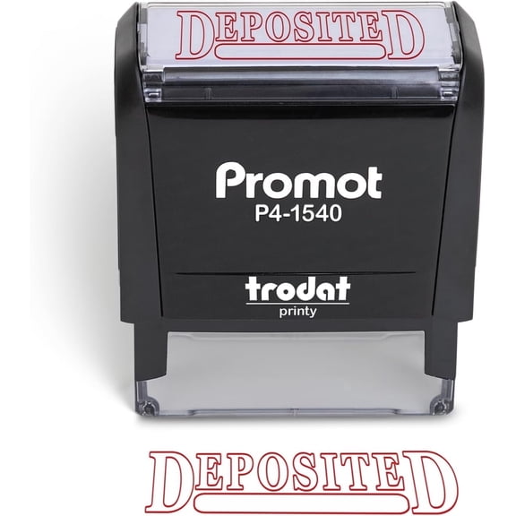 Promot Deposited Stamp - Self Inking Rubber Stamp