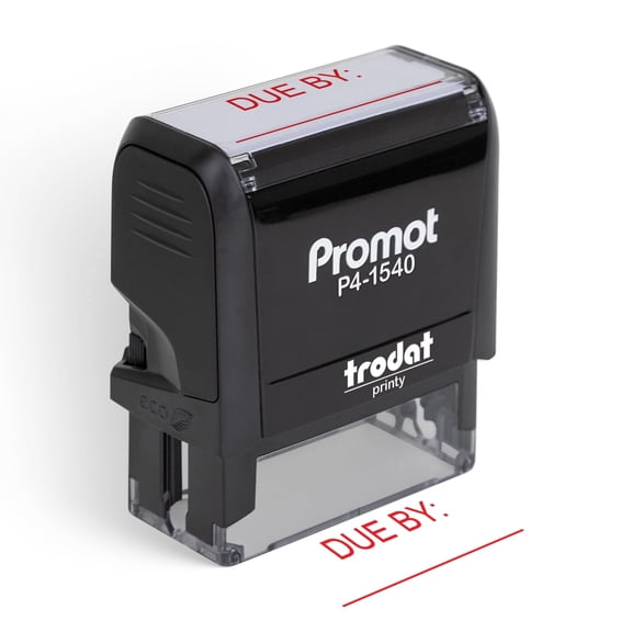 Promot Due by Date - Self Inking Rubber Stamp - Ink Stamps