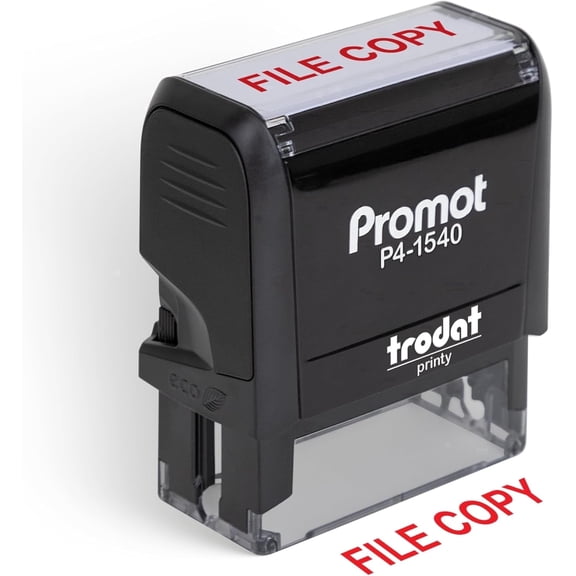 Promot File Copy - Self Inking Rubber Stamp - Ink Stamps