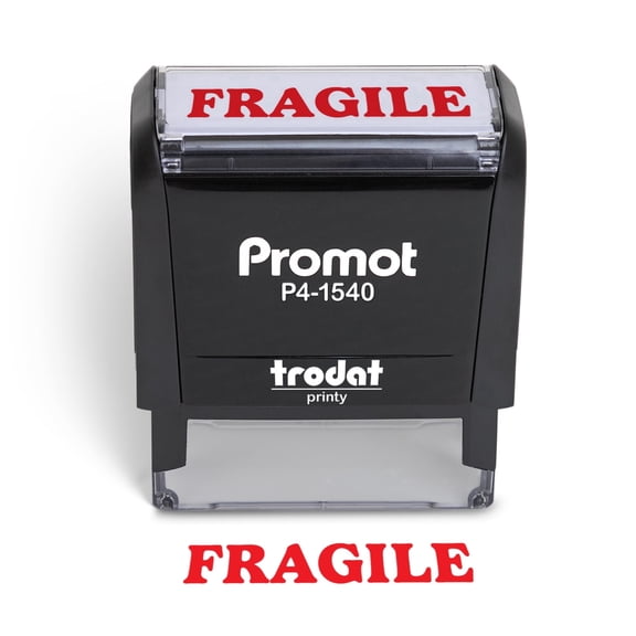 Promot Fragile - Self Inking Rubber Stamp - Ink Stamps