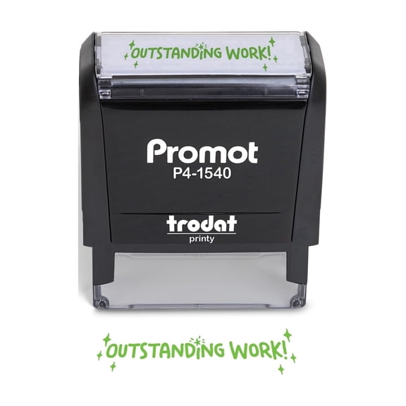 Promot Outstanding Work Self Inking Stampers for Kids - Teacher Stamps for Classroom