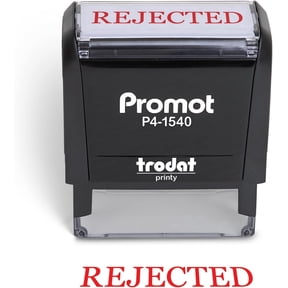 Promot Rejected - Self Inking Rubber Stamp - Ink Stamps