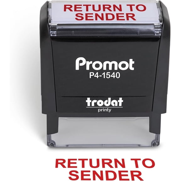 Promot Return To Sender Stamp - Self Inking Rubber Stamp