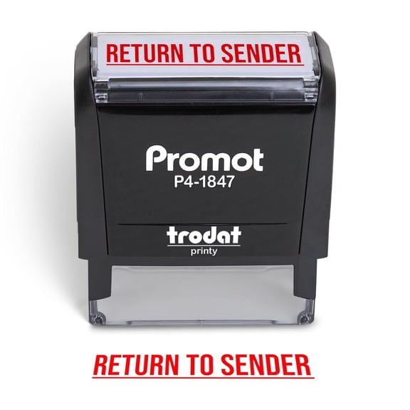 Promot Return to Sender - Self Inking Rubber Stamp