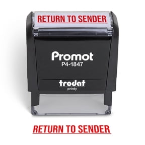 Promot Return to Sender - Self Inking Rubber Stamp