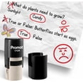 thumbnail image 1 of Promot Round Teacher Self-Inking Stamp for Grading & Feedback (Frown Face 3 Red), 1 of 7