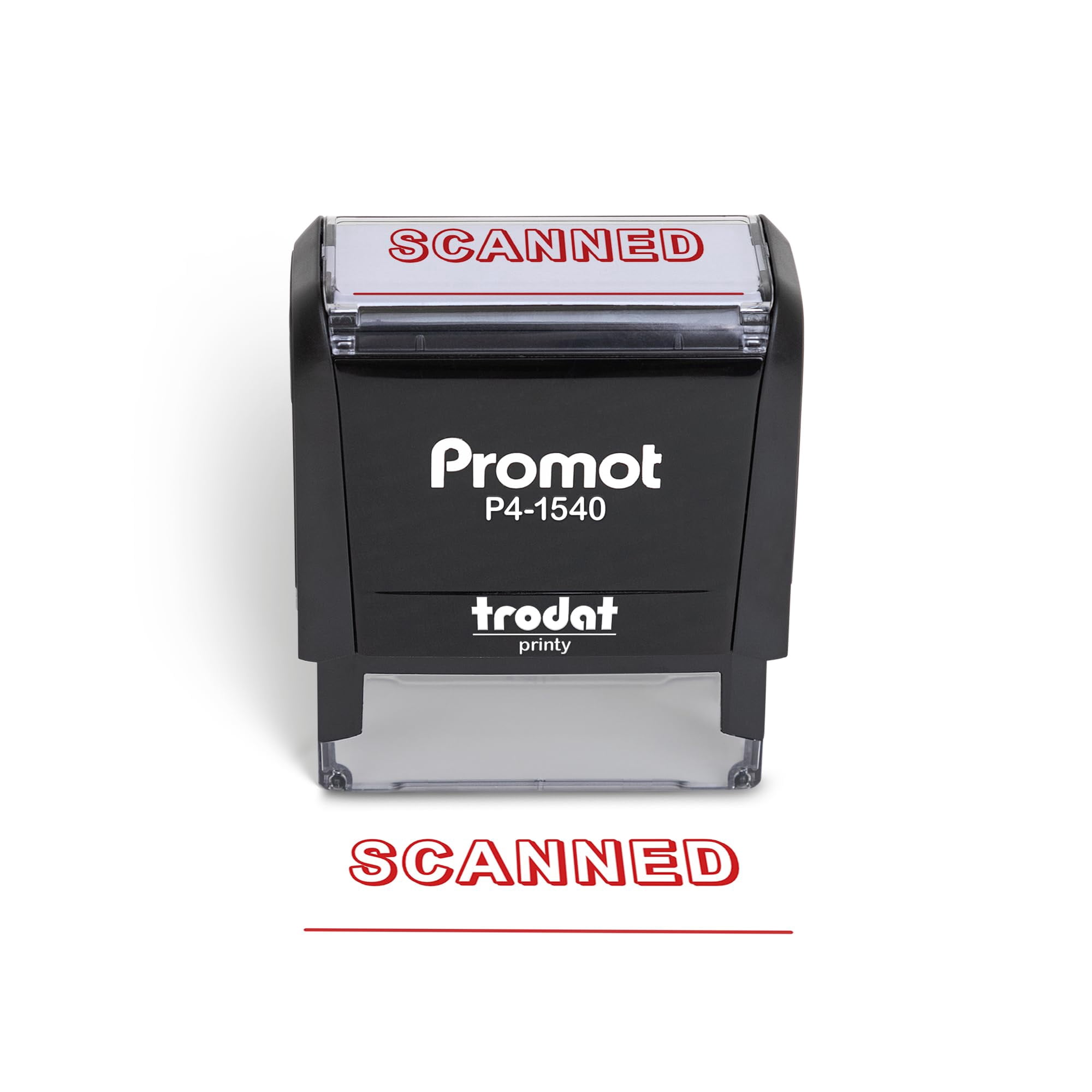 Promot Scanned Self Inking Rubber Stamp - Refillable Scanned Stamper ...