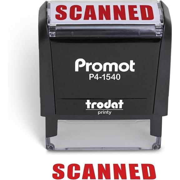 Promot Scanned Stamp - Self Inking Rubber Stamp