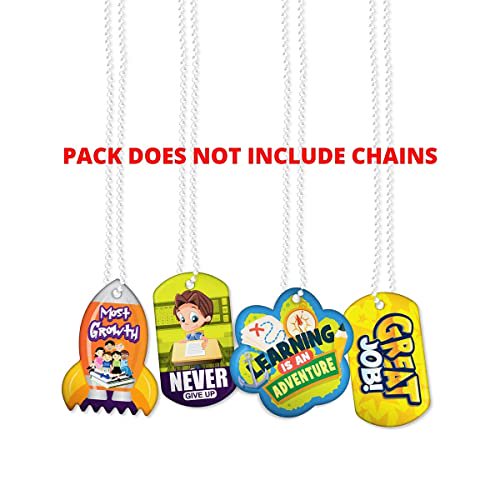 Promote & Reward Positive Student Behavior Brag Tag Value Pack 100 Tags (10 Tags for Each Shape