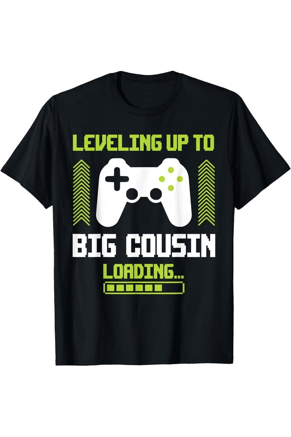 Promoted Big Cousin Gaming Level Up T-Shirt Pregnancy Announcement Gift