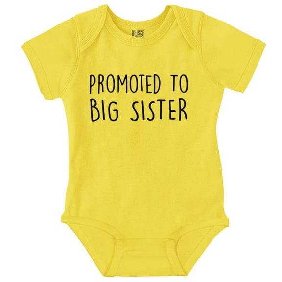 Promoted Big Sister Expecting Sibling Bodysuit Jumper Girls Infant Baby Brisco Brands 12M