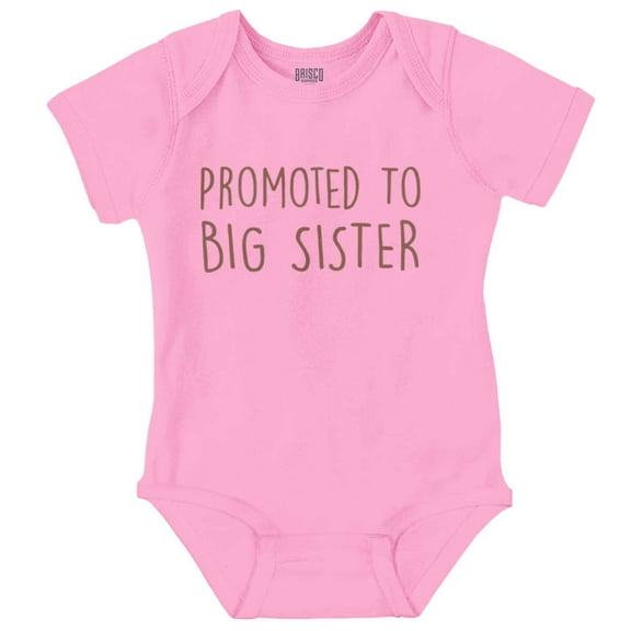 Promoted Big Sister Expecting Sibling Bodysuit Jumper Girls Infant Baby Brisco Brands 18M