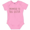 thumbnail image 1 of Promoted Big Sister Expecting Sibling Bodysuit Jumper Girls Infant Baby Brisco Brands 6M, 1 of 6