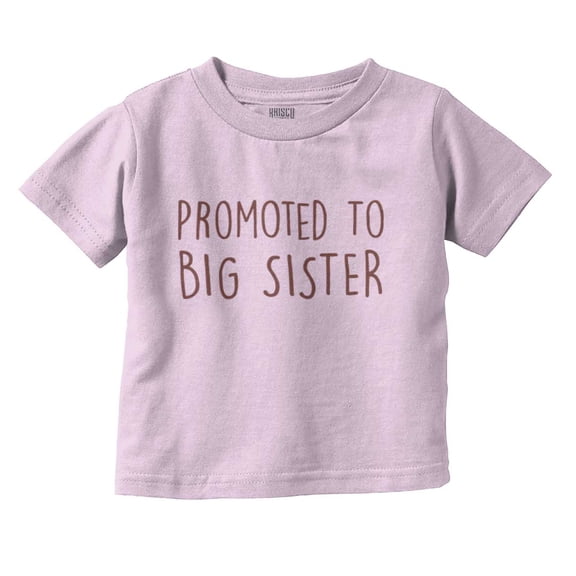 Promoted Big Sister Expecting Sibling Youth T Shirt Tee Girls Infant Toddler Brisco Brands 2T