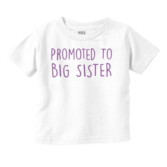 Promoted Big Sister Expecting Sibling Youth T Shirt Tee Girls Infant Toddler Brisco Brands 5T