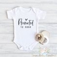 thumbnail image 1 of Promoted To Dada Bodysuit, Cute Baby Announcement Outfit, Pregnancy Reveal, Dad To Be Baby Bodysuit, New Parent Gift, Baby Coming Soon Cute And Cool Baby Bodysuit, Baby Bodysuit Lat 4424, 1 of 3