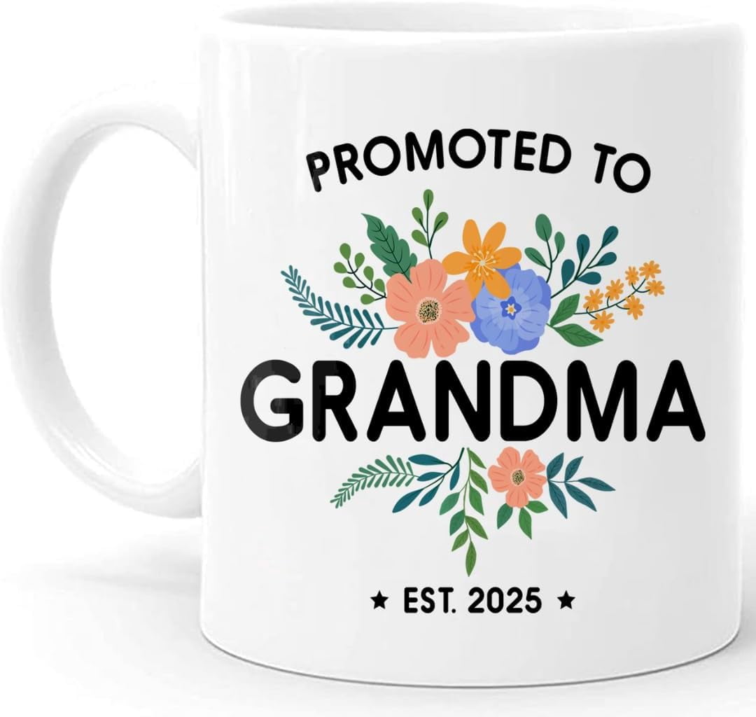 Mothers Milk Tea WHIDOBE Personalized Grandma Mug - New Baby Reveal, Pregnancy Announcement From Daughter, Cute Women New Grandmother, Mother's Day Cup For Future Grandma Pregnancy Announcement For Grandma