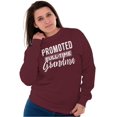thumbnail image 1 of Promoted Grandma Announcement Cute Women Crewneck Sweatshirt Brisco Brands 2X, 1 of 6