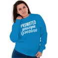 thumbnail image 1 of Promoted Grandma Announcement Cute Women Crewneck Sweatshirt Brisco Brands 5X, 1 of 6