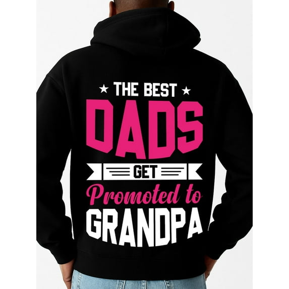 Promoted to Grandpa hoodies Christmas for men sweater hoodie black Solid Color Design Long Sleeve Casual Hooded Sweatshirt high quality elegant Christmas Fashion Unisex Shirt Graphic Tee tshirts