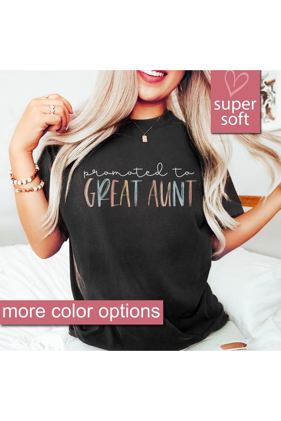 Promoted To Great Aunt Shirt, Great Aunt Tee, Great Aunt Reveal, Promoted To Great Aunt, Gift For Great Aunt, Great Auntie Shirt, Cute Gift, Unisex S-5XL Hot Trending Shirt, Vintage Birthday Gift