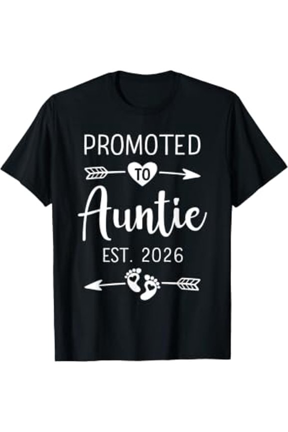 Promoted To Auntie 2026 T-Shirt