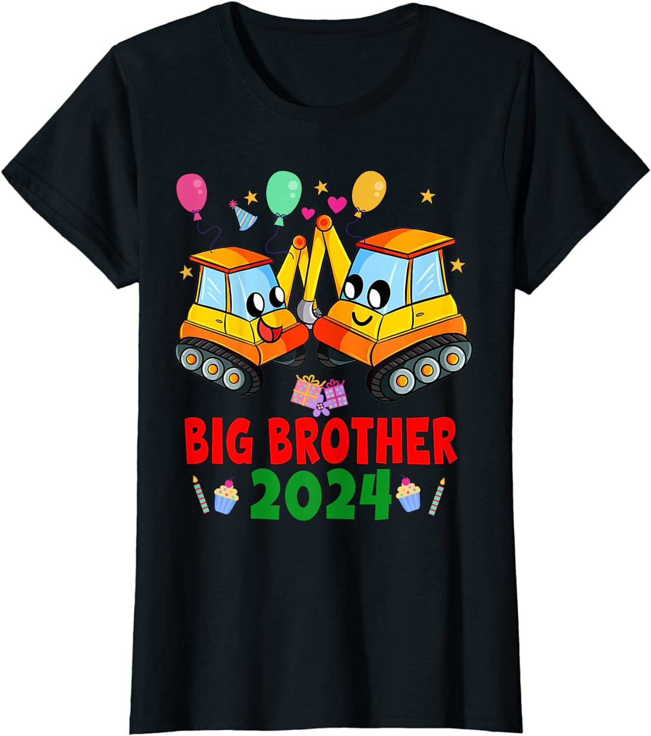 Promoted To Big Brother Est 2024 Cute New Brother 2024 TShirt